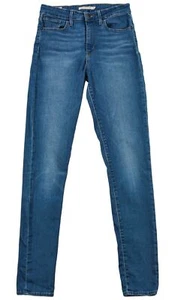 Pantalones de mezclilla ajustados largos para mujer Levi's Premium 721 de tiro alto W28xL32 - Imagen 1 de 12