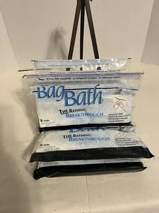 Vintage NEW Lot Of (5) Bath Bags 8 Cloths In each Sealed Unopened Bag. - Picture 1 of 11