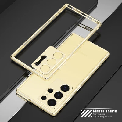 Fr Samsung S22 S23 S25 Ultra/S23 FE/S24 Metal Bumper Camera Protector Case Cover - Image 1 of 4