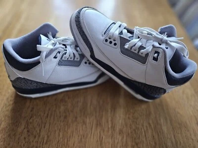 Мальчики молодежный размер 5,5 Nike Air Jordan 3 ретро темно-синий Athletic туфли кроссовки - Изображение 1 из 4