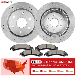 FOR CHEVY GMC SIERRA SILVERADO 1500 YUKON TAHOE 330MM REAR ROTORS + BRAKE PADS - Bild 1 von 7