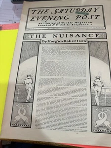 1899 Sept 16 THE SATURDAY EVENING POST MAGAZINE - NF The Nuisance by M Robertson - Picture 1 of 8