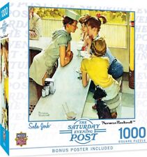 Norman Rockwell 1000 Piece Puzzle Soda Jerk Saturday Evening Post Master Pieces
