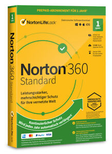 Norton 360 Standard 1 Gerät 1 Jahr 2024 2025 Internet Security / VPN / Download