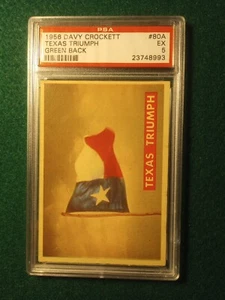 1956 Topps Davy Crockett Green #80 PSA 5 Texas - Picture 1 of 2