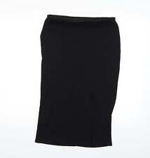 Ginatricot Womens Black Acrylic Straight & Pencil Skirt Size L