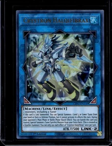 Yugioh! x1 Crystron Halqifibrax GFP2-EN149 ULTRA 1st Ed Yu-gi-oh! - Picture 1 of 1