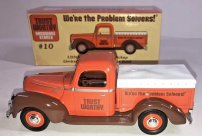 Liberty 1940 Ford Pickup w/ Tonneau Cover Limited Edition Diecast Bank 1/25 NEW. - Image 1 of 4