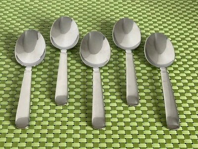 J.A. Henckels EARL Stainless 5 Place/Oval Soup Spoons 18/10 Glossy Flatware - Image 1 of 4