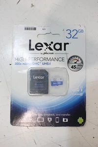 Lexar 32GB MicroSDHC UHS-I High-Performance 300x - Picture 1 of 2