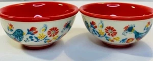  Pioneer Woman Stoneware Condiment Bowls / Sauce Dishes Lot of 2 - Picture 1 of 5