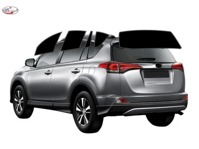 Kit de película de tinte de ventana de 2 capas precortada personalizada computarizada para Toyota Rav4 2013-18 4 puertas Foto 1 de 4