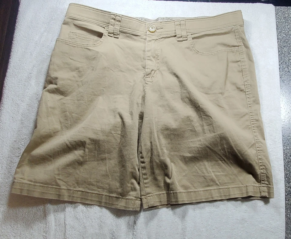 Pantalones cortos para mujer Riders By Lee talla 12M tiro medio 10" marrón. 34x8 Foto 1 de 4