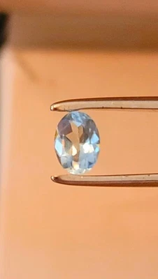 Aquamarine Oval Cut Loose Gemstone 5.5mmx8mm Flawless - Image 1 of 2