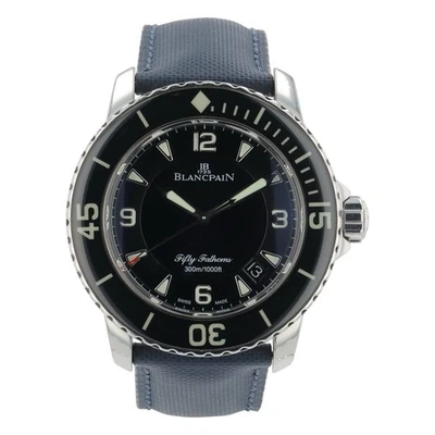 Blancpain Fifty Fathoms acero inoxidable esfera negra 45 mm automático para hombre 5015 Foto 1 de 4