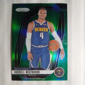 2024-25 Panini Prizm - Russell Westbrook #157 Green Prizm Parallel Nuggets NM - Picture 1 of 6