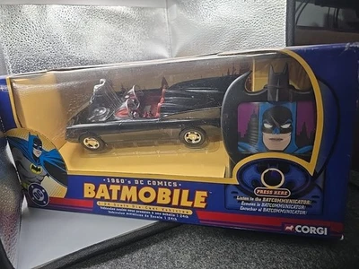 Corgi 1960's Batmobile w/ working Batcommunicator! 1:24 Die-Cast, 2004, #77502 - Image 1 of 4