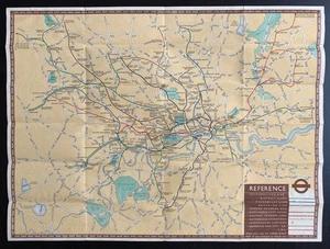 London Tube Map 1937 1st edition - Picture 1 of 2