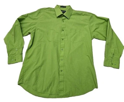 Camisa de vestir verde Adolfo 17 34/35 talla XL para hombre Foto 1 de 3