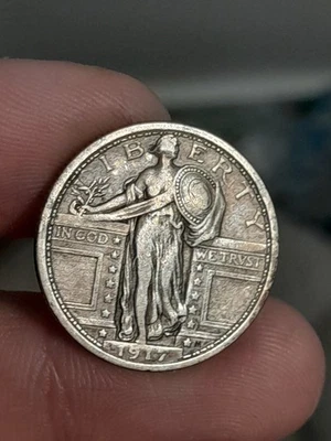 1917-P Tipo 1 Cuarto Libertad Permanente #1 Foto 1 de 4