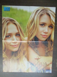 MARY-KATE & ASHLEY OLSEN EMINEM QUAD FOLD PIN UP POSTER M MAGAZINE CLIPPING 088 - Picture 1 of 2