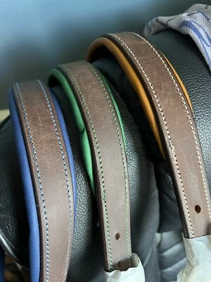 Novo com etiquetas Ovation Richtan cabresto acolchoado de luxo marrom/verde CAVALO - Imagem 1 de 3