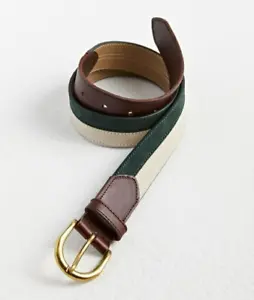 Urban Outfitters NWT UO Colorblock Suede Belt Leather Size: 34 / Medium MSRP $45 - Picture 1 of 2