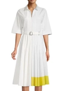 AKRIS Cotton Pleated Shirt Dress SZ 38 = US 6 - NWOT - RT $2,490.00 + Tx - Picture 1 of 3