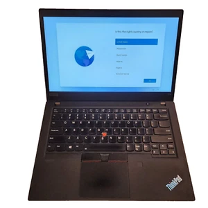 Gaming Lenovo ThinkPad T14 14" FHD i7-10510U 32GB RAM 500GB NVME NVIDIA MX330 - Picture 1 of 14
