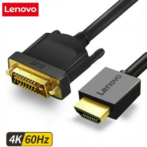 Lenovo HDMI to DVI DVI to HDMI 4K HD Converter Cable With Audio Output Universal - Picture 1 of 11