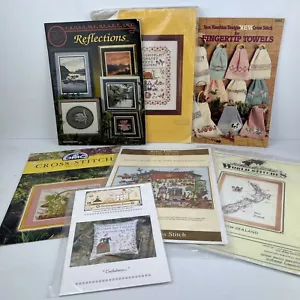 Crosstitch Patterns Needlepoint Charts Dmc Designs Reflections Country Sampler - Picture 1 of 11