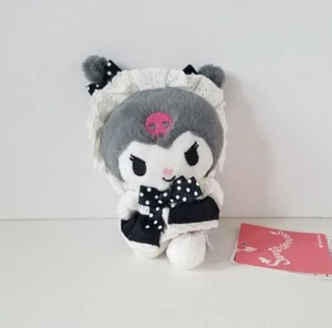 6" Sanrio KUROMI lolita plush keychain charm - Picture 1 of 6