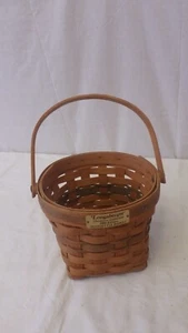 Longaberger Christmas Collection 1988 Edition Poinsettia Basket Handwoven USA - Picture 1 of 8
