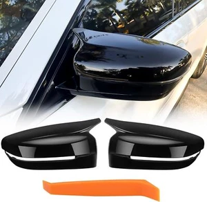 Gloss Black Style Mirror Cover Caps For BMW G20 G21 G22 G30 G31 G11 G14 G15 US - Foto 1 di 14