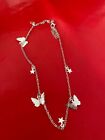 Stars Butterfly Pendant Silver Chain Choker Necklace Clavicle Women Holiday Uk