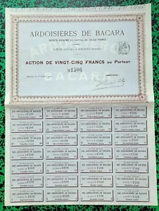 Dépt 08/80 - Fumay Siège à Amiens - Rare Société des Ardoisières de Bacara 1911 - Picture 1 of 1