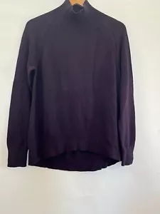 Ann Taylor Loft Pullover Medium royal lila Rollkragen Stretch italienisches Garn neu mit Etikett - Bild 1 von 6