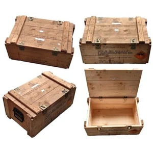 Original Bundeswehr Holzkiste Munitionskiste Werkzeugkiste Transportkiste DM27 - Bild 1 von 6