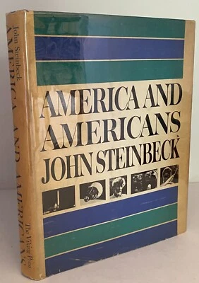 America and Americans John Steinbeck 1st edition 1966 HCDJ Viking Press Foto 1 de 4