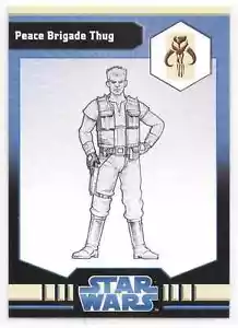 2009 Star Wars Miniatures Peace Brigade Thug Stat Card Only Near Mint - Picture 1 of 2