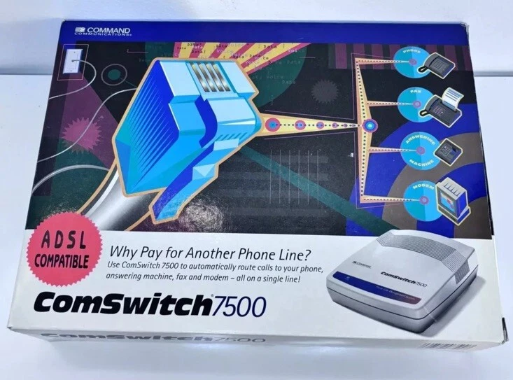 Command Comswitch Telefon Computer Management 4 Ports 7500 - Bild 1 von 2