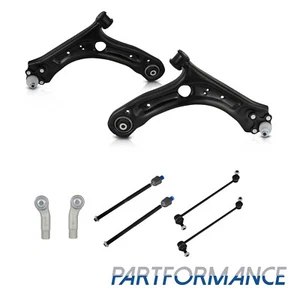 8x Front Lower Control Arm Sway Bar Tie Rod Kit for 2012-2022 VW Passat Beetle - Picture 1 of 12