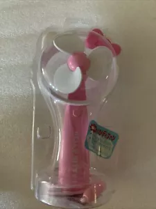NEW HELLO KITTY SANRIO Potable Fan Handheld/Neck Hang Battery Operated Japan - Picture 1 of 6