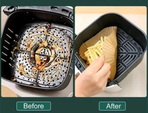 100 hojas Papel pergamino cuadrado Airfryer 20 cms - Imagen 1 de 7