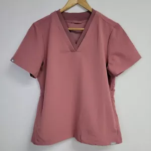 Blusa Médica Figs Oran para Mujer Talla Pequeña Malva Manga Corta Bolsillos Cómoda Enfermería - Imagen 1 de 12