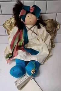 Little Souls Puppe Gretchen Wilson signiert "Lila" 1997 Vintage 17" Engelsflügel - Bild 1 von 13