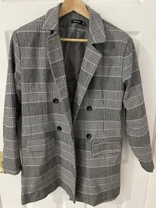 Women Checked Jacket Size 10 - Picture 1 of 3