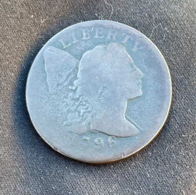 1796 U.S copper LARGE CENT Penny Flowing Hair LIBERTY CAP 109,852 mint TYPE COIN - Image 1 of 4