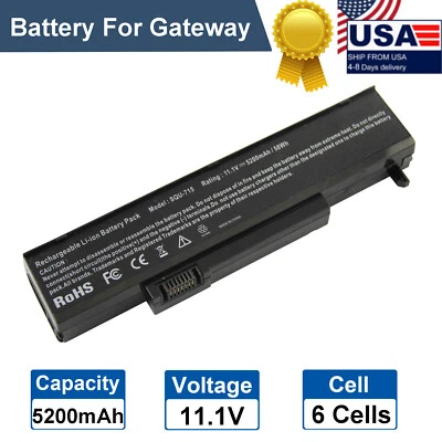 Batería NUEVA SQU-715 para Gateway SQU-720 M-6823a W35044LB W35044LB-SP W35044LB-SY Foto 1 de 4