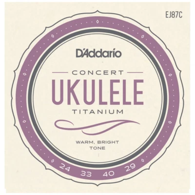 D'Addario EJ87C Titanium Ukulele Strings, Concert - Image 1 of 3
